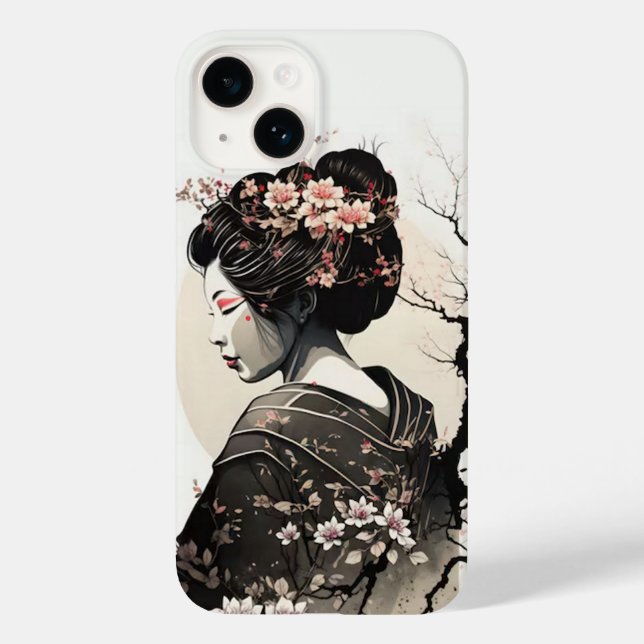 Coques Case-Mate iPhone Geisha japonaise gracieuse - (Verso)