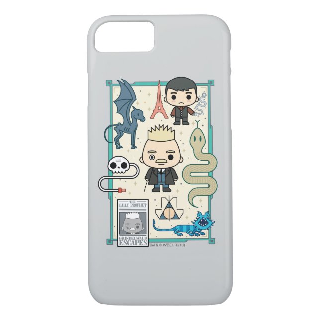 Coques Case-Mate iPhone GELLERT GRINDELWALD™ et dessin sur os (Dos)