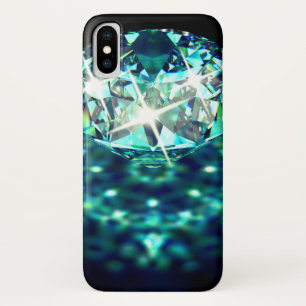Case-Mate iPhone Case Gem diamant brillant élégant noir turquoise