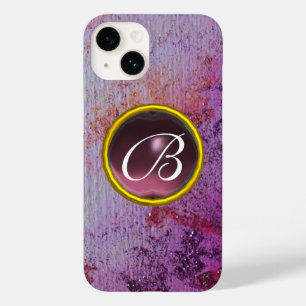 Coque Case-Mate iPhone GEM MONOGRAM ABSTRAIT violet