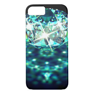 Case-Mate iPhone Case Gemme diamant pierre brillant élégant bleu turquoi