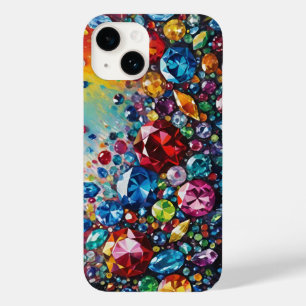 Coque Case-Mate iPhone Gemmes et bijoux multicolores Glam