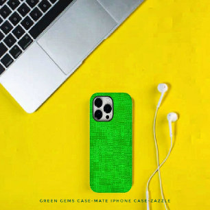 Coque Case-Mate iPhone Gemmes vertes