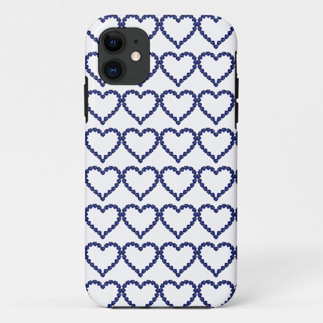 Coques Case-Mate iPhone Gemstone Sapphire Coeur Bleu (Dos)
