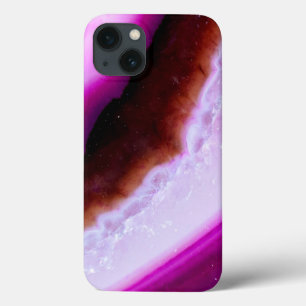 Case-Mate iPhone Case Gemstone Series Purple Agate Avec Quartz