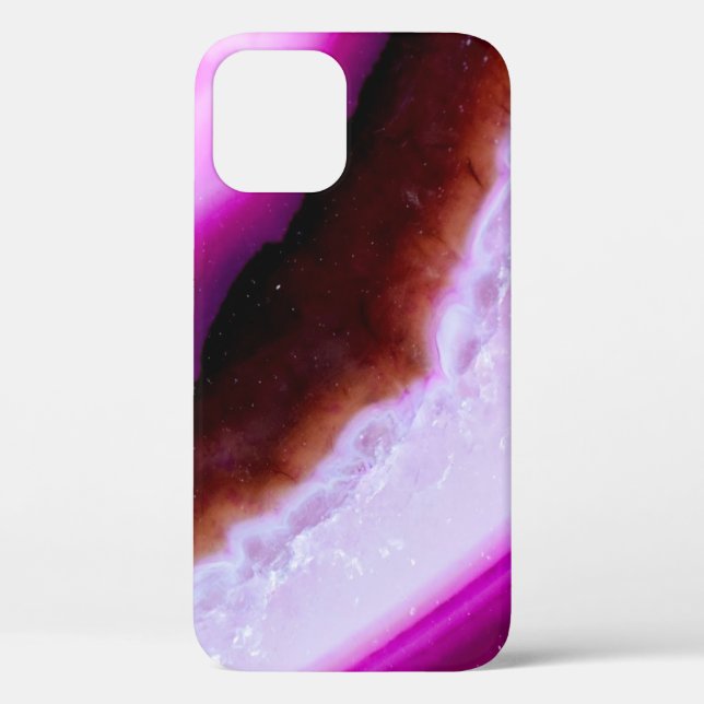 Coques Case-Mate iPhone Gemstone Series Purple Agate Avec Quartz (Verso)
