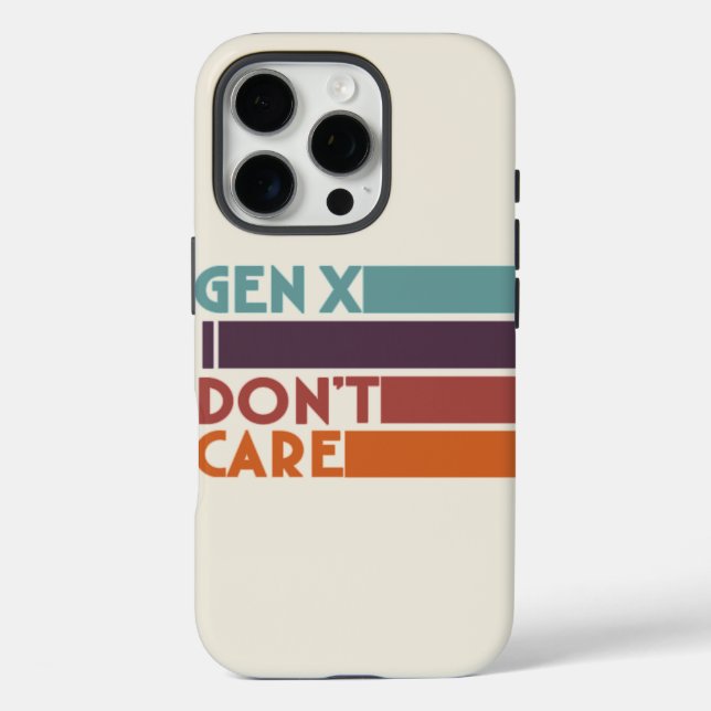 Coques Case-Mate iPhone Gen X—Je m'en fiche (Verso)