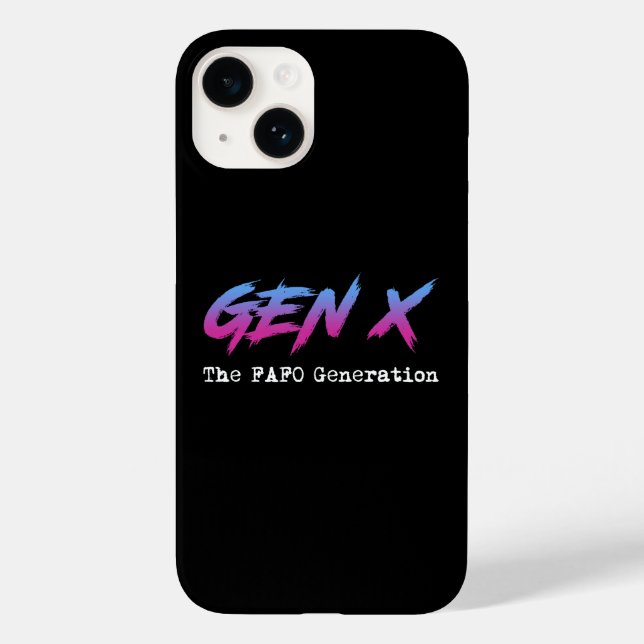 Coques Case-Mate iPhone Gen X - La génération FAFO (Verso)