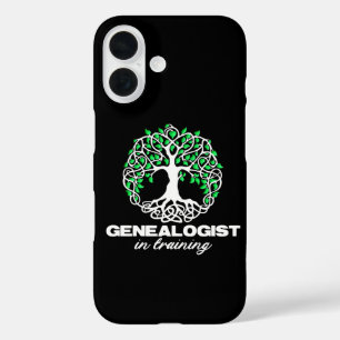 Coque Pour iPhone 16 Généalogiste en formation Cadeaux drôles d'arbre d