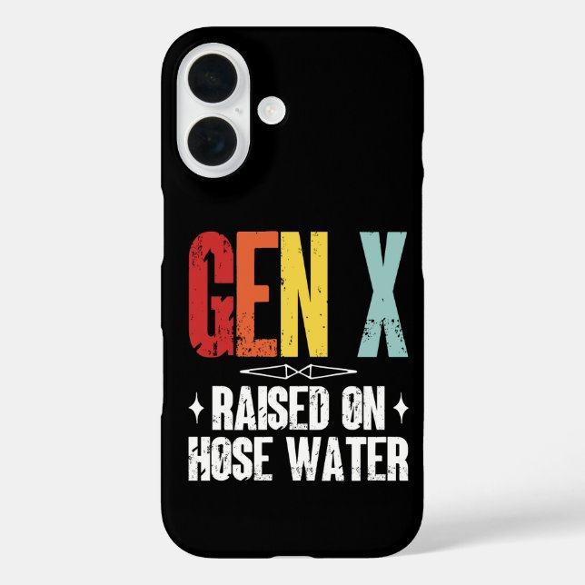 Coques Case-Mate iPhone Génération X élevée à l'eau de tuyau, Génération X (Verso)