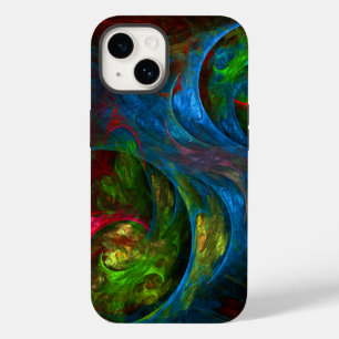 Coque Case-Mate iPhone Genèse Bleu Art Abstrait