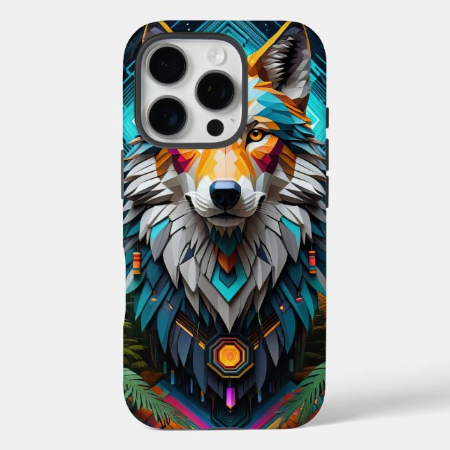 Coques Case-Mate iPhone Geo Wolf (Verso)