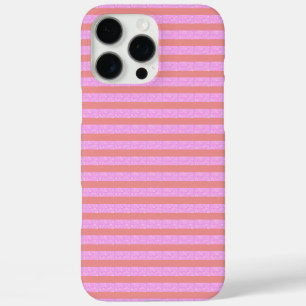 Coque iPhone 16 Pro Max Géobandes roses Bandes géométriques