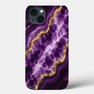 Case-Mate iPhone Case Géode de marbre d'améthyste de luxe