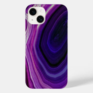 Coque Case-Mate iPhone Géode Violet Tourbillonnant Tombé