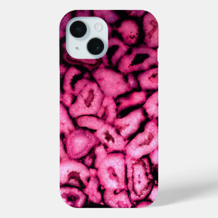 Coque Case-Mate iPhone Géodes d'âge à quartz rose motif abstrait
