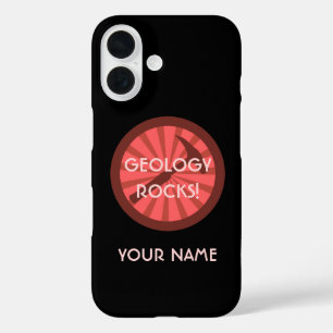Coque Pour iPhone 16 géologie rocks! Insigne marteau