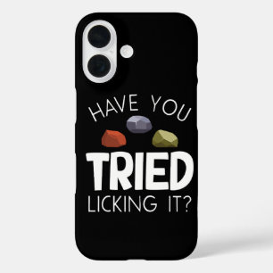 Coque Pour iPhone 16 Géologue drôle Collectionneur de pierres Lapidaire