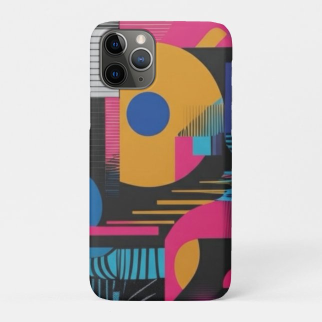 Coques Case-Mate iPhone Géométrie Abstraite Vibrante Design Pop Chaos Glit (Dos)