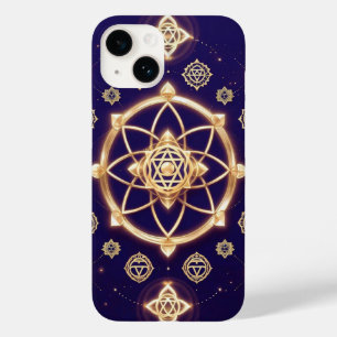 Coque Case-Mate iPhone Géométrie Céleste de la Lumière — Motif Sacré