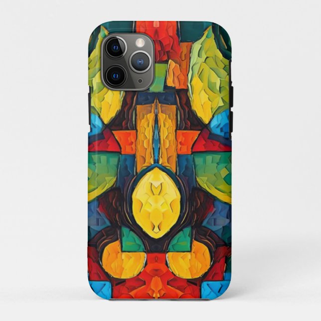 Coques Case-Mate iPhone Géométrie de Rêves Vibrants – Art Abstrait Moderne (Dos)