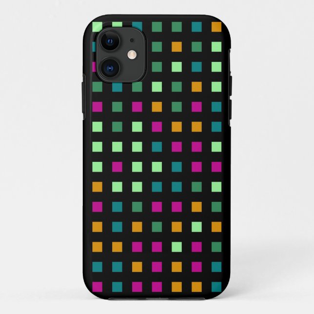 Coques Case-Mate iPhone Géométrique Abstraite | Carré moderne rétro (Dos)