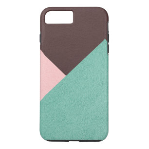Case-Mate iPhone Case Géométrique Brown vert et rose Personnalisé