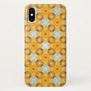 Coque iPhone X Géométrique jaune inhabituel