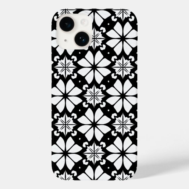 Coques Case-Mate iPhone Géométrique Noir et Blanc Abstrait (Verso)
