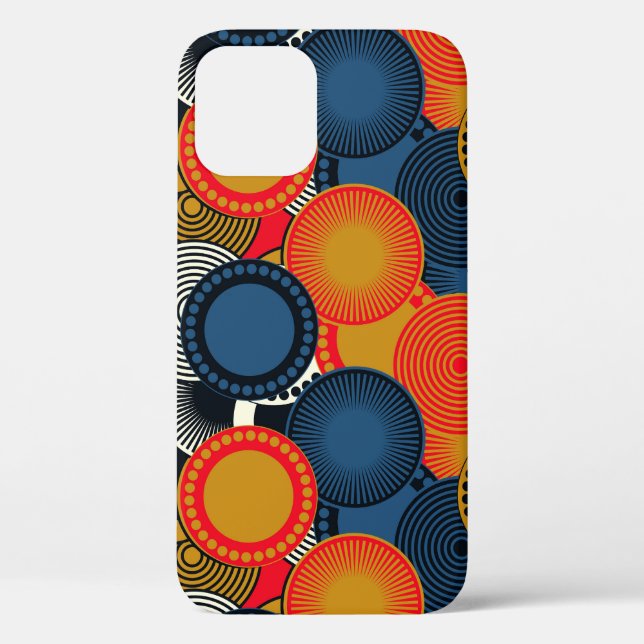 Coques Case-Mate iPhone Géométrique rétro : Cercles d'or Harmonie (Verso)
