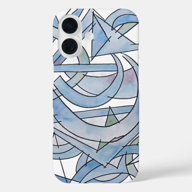 Coques Case-Mate iPhone Geometry Homework-Hand Painted Modern Art (Verso)