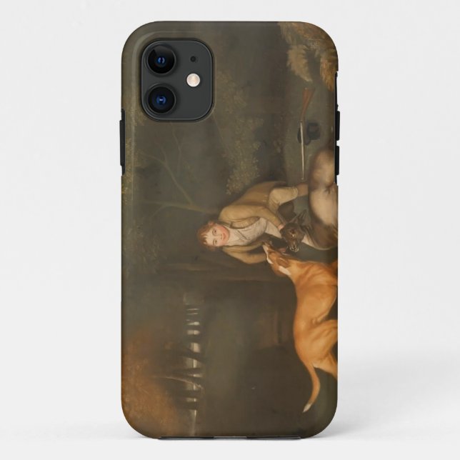 Coques Case-Mate iPhone George Stubbs- Freeman avec une daine et un chien (Dos)