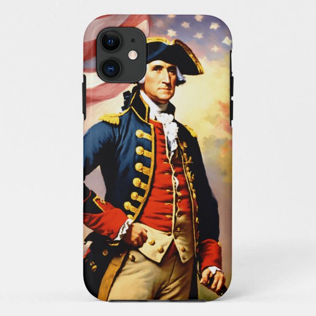 Coques Case-Mate iPhone George Washington en tenue de guerre (Dos)