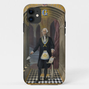 Coque iPhone 11 George Washington, le maçon