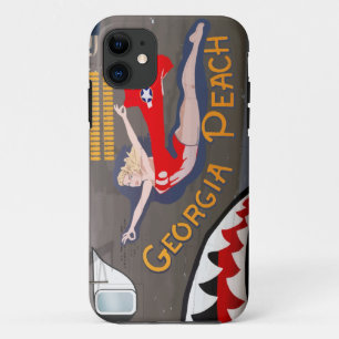 Coque Case-Mate iPhone Georgia Peach B-24 Nose Art (fuselage Vintage)