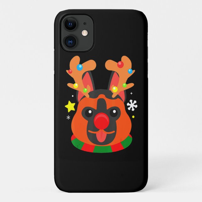 Coques Case-Mate iPhone German Shepherd Cute Christmas (Dos)