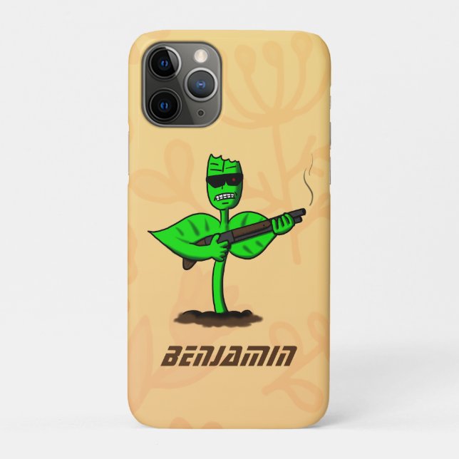 Coques Case-Mate iPhone Germinator cyborg plante dessin humoristique (Dos)