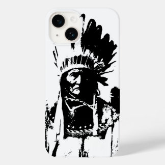Coque Pour iPhone 14 Geronimo noir et blanc