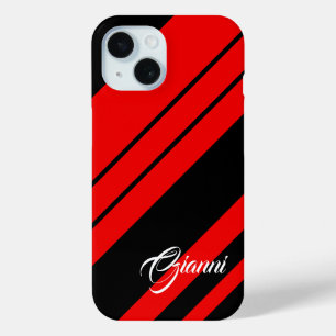 Coque Case-Mate iPhone Gianni - Nom Modèle - Rouge Et Noir