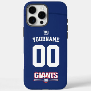Coque iPhone 16 Pro Max Giants Personnalisés Jersey Football Américain