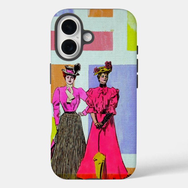 Coques Case-Mate iPhone Gibson Girls in a Mondrian Motif (Verso)