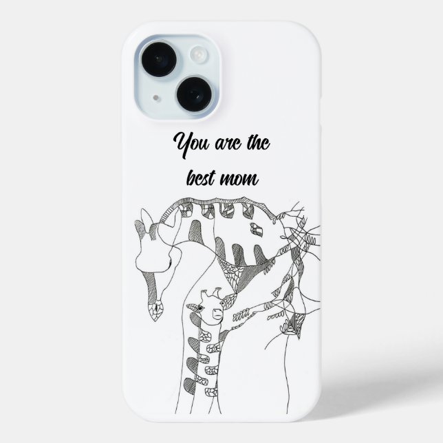 Coques Case-Mate iPhone gift for mom iphone 15 cases Abstract art (Verso)