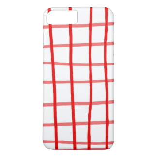 Coque iPhone 7 Plus Gingham Rouge Rose
