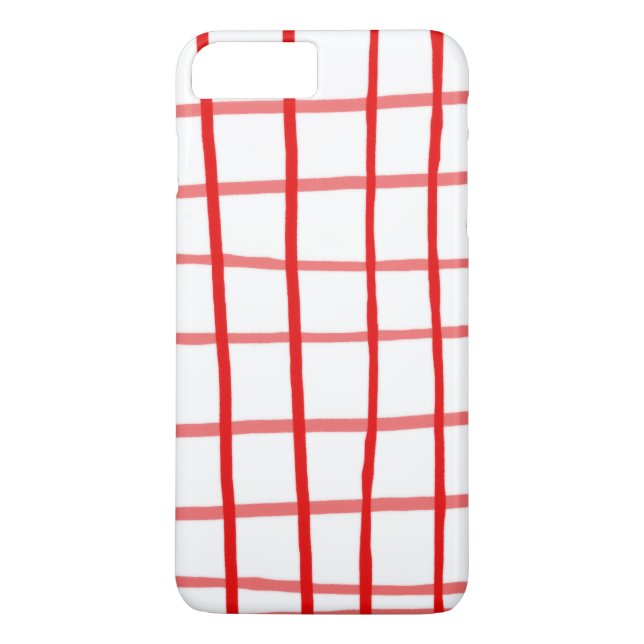 Coques Case-Mate iPhone Gingham Rouge Rose (Dos)