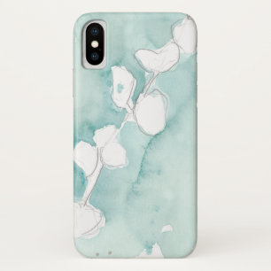Case-Mate iPhone Case Ginkgo sur Dusty Turquoise - Blanc