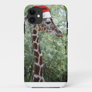 Case-Mate iPhone Case Girafe de Noël avec chapeau de Noël