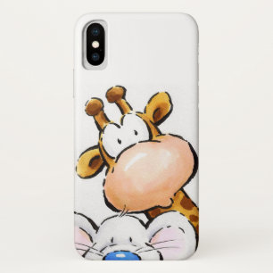 Case-Mate iPhone Case Girafe Extraordinaire et souris mûre