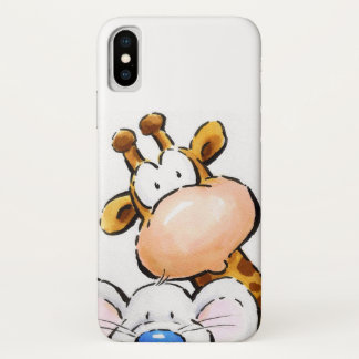 Case-Mate iPhone Case Girafe Extraordinaire et souris mûre