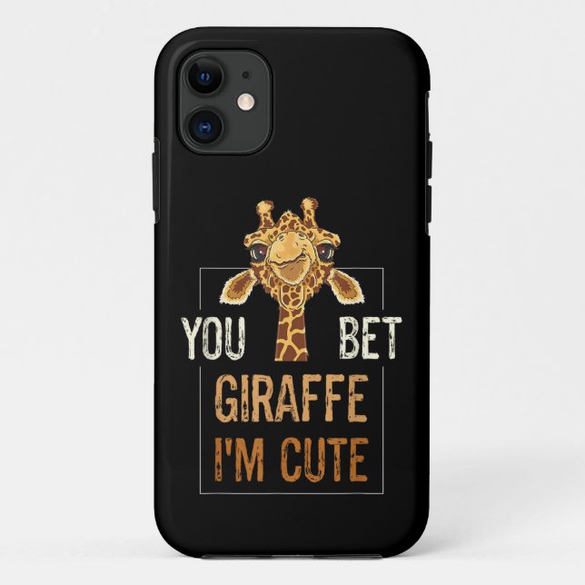 Coques Case-Mate iPhone Girafe Mignonne Sarcastique Amoureuse des Animaux  (Dos)