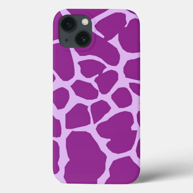 Coques Case-Mate iPhone Girafe pourpre d'animal de girafes de l'Afrique de (Verso)